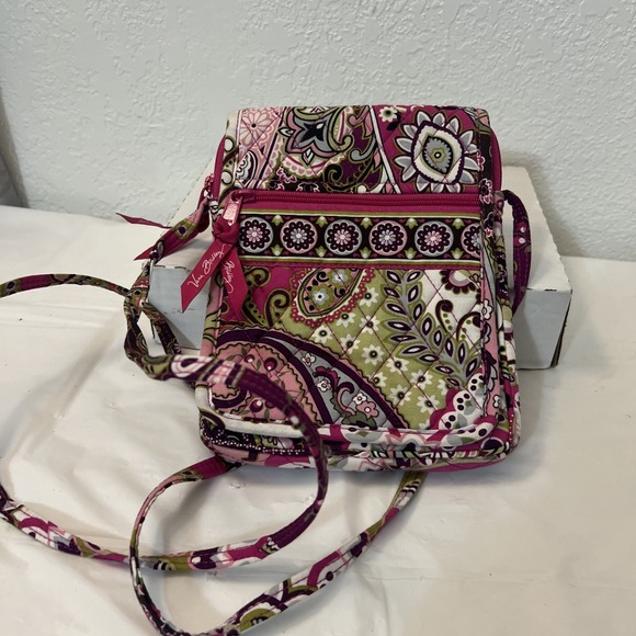 Vera Bradley Handbags - Vera Bradley Very Berry Paisley mini crossbody hipster bag 6.5 X 8.5 Floral NWOT